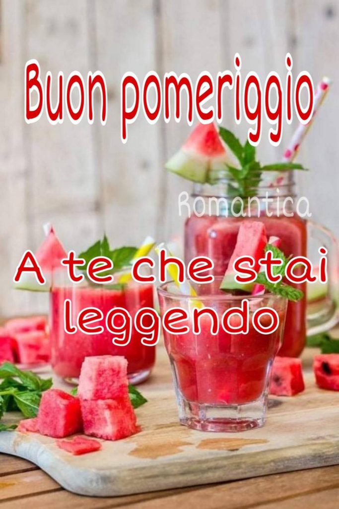 Buon Pomeriggio a te che stai leggendo