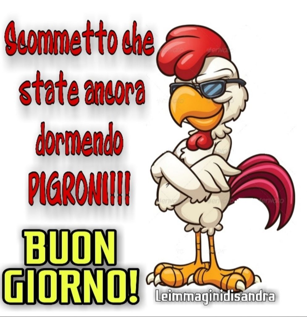 Scommetto che state ancora dormendo PIGRONI!!! Buongiorno!