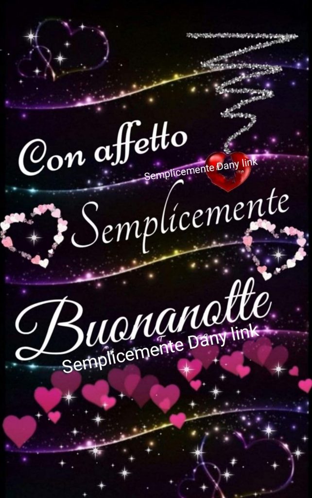 Con affetto semplicemente Buonanotte