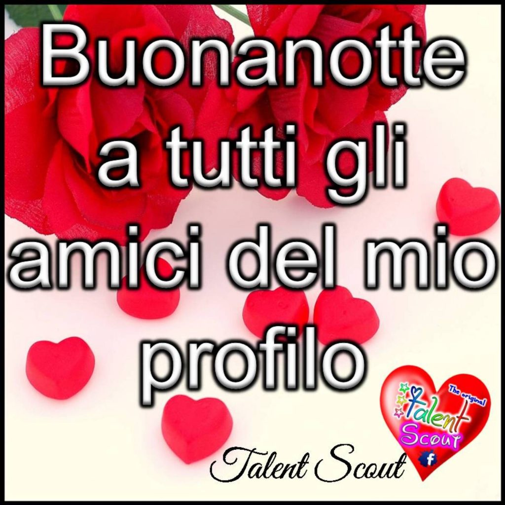 Buonanotte a tutti gli amici del mio profilo