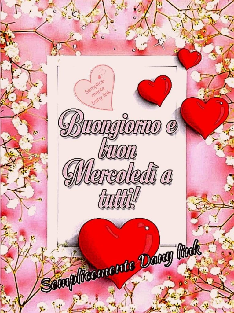 Buongiorno e buon Mercoledì a tutti!