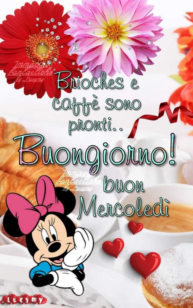 Brioches e caffé sono pronti.. Buongiorno! Buon Mercoledì