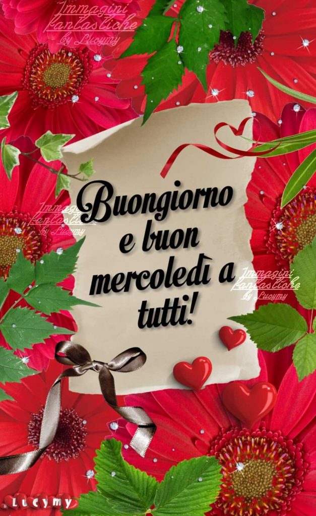 Buongiorno e buon mercoledì a tutti!