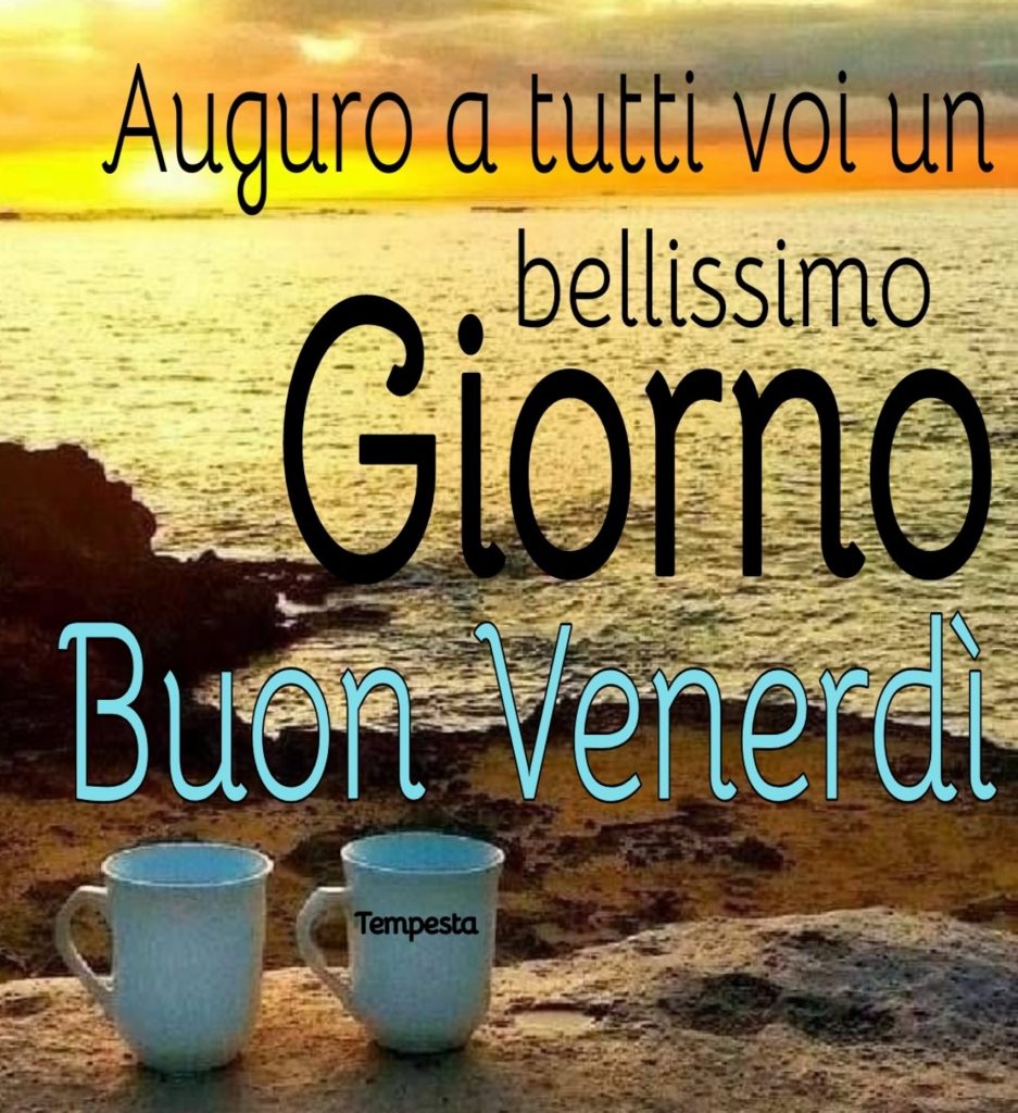 Auguro a tutti voi un bellissimo giorno Buon Venerdì