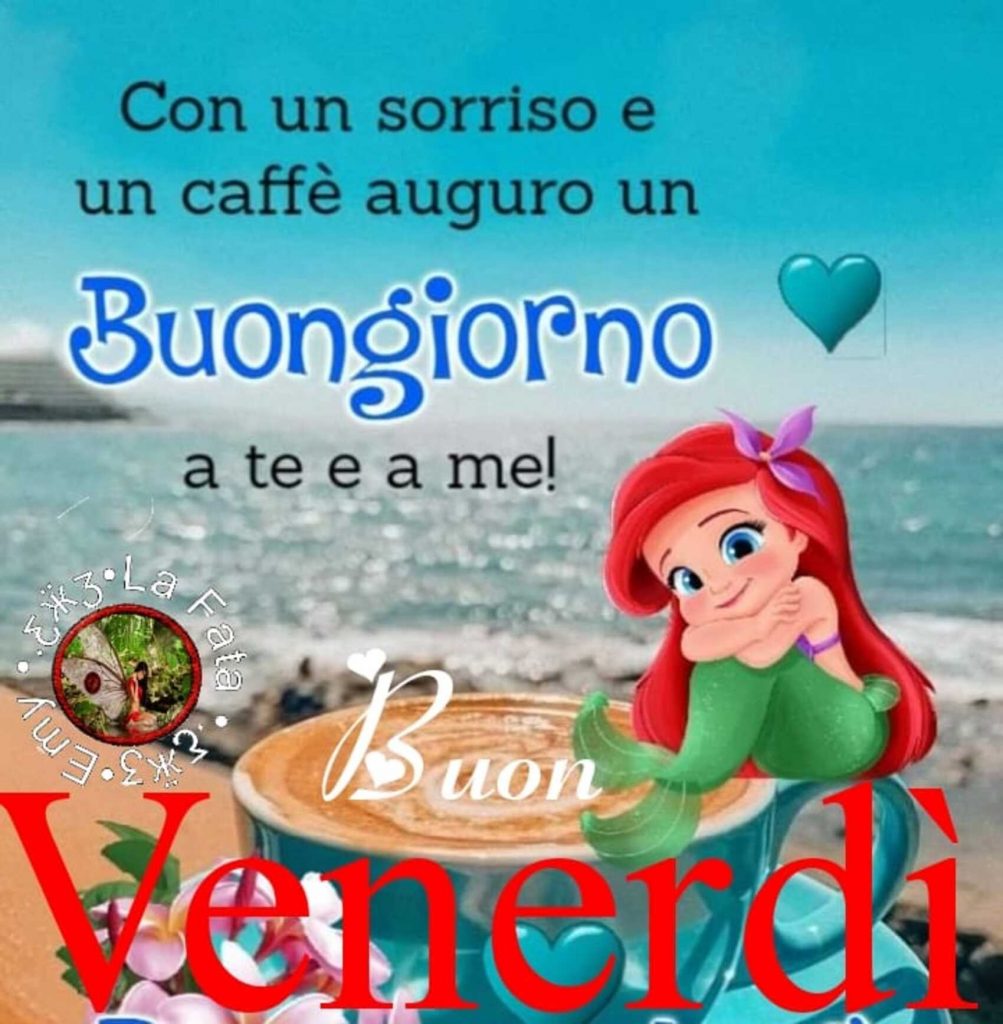 Con un sorriso e un caffé auguro un Buongiorno a te e a me! Buon Venerdì