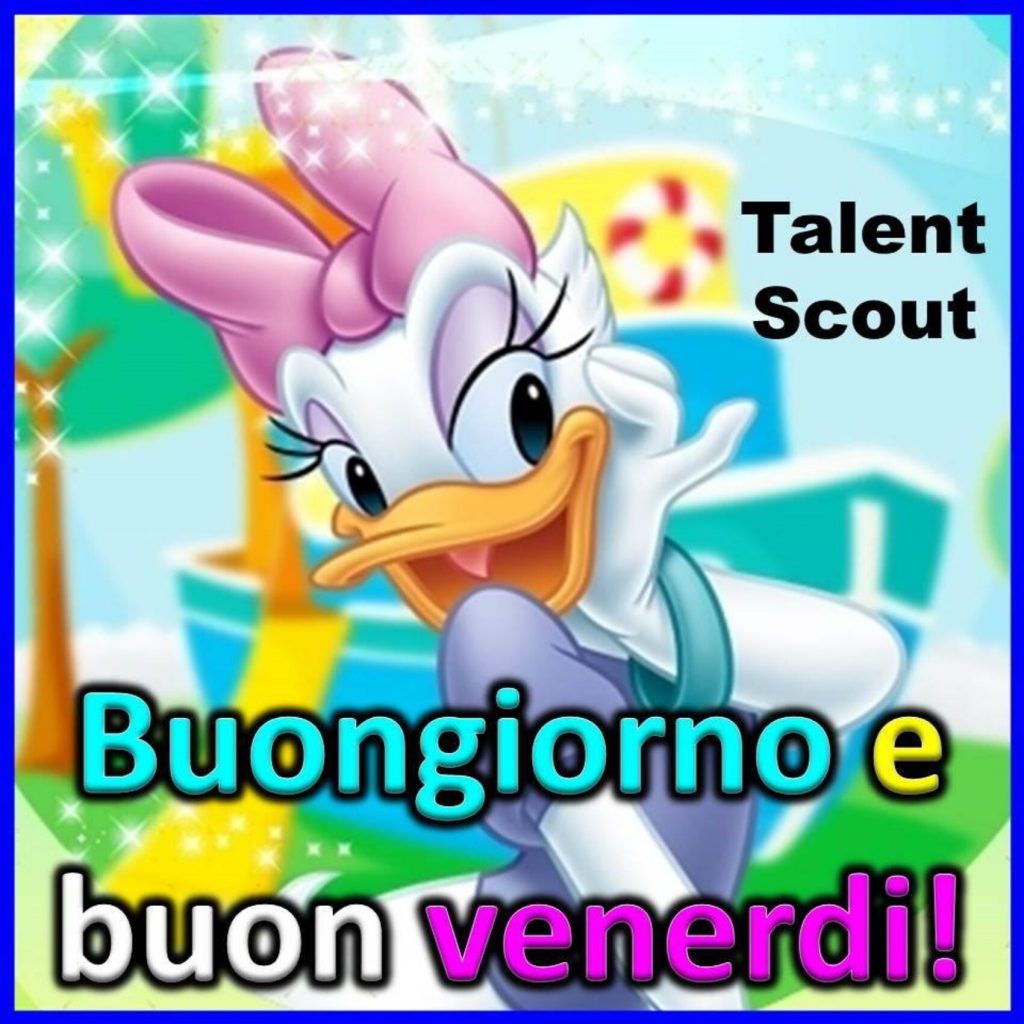 Buongiorno e Buon Venerdì!!