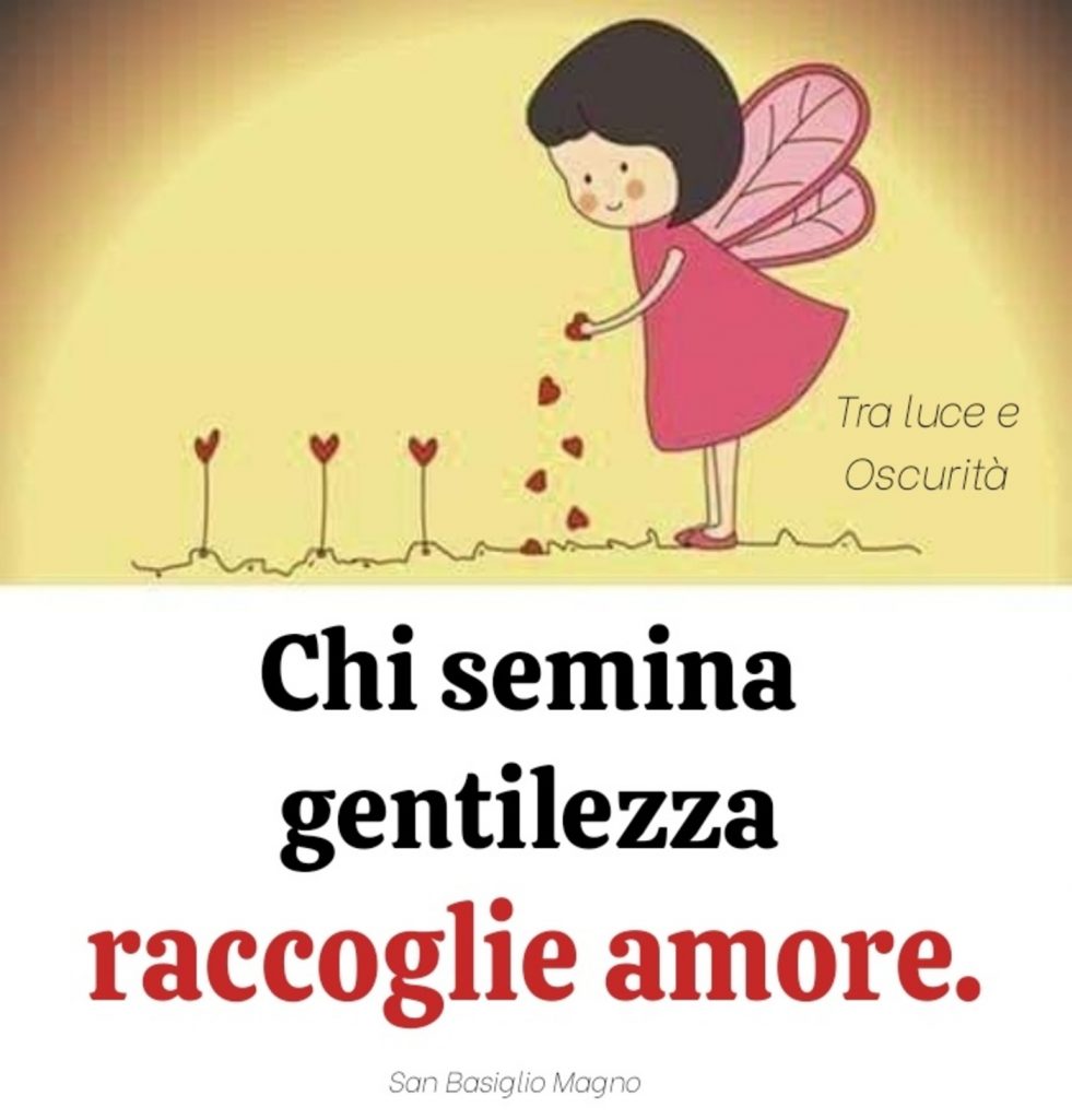 Chi semina gentilezza raccoglie amore