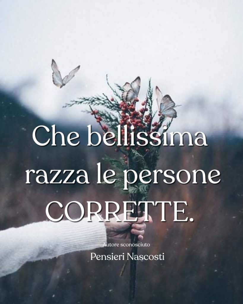 Che bellissima razza le persone CORRETTE