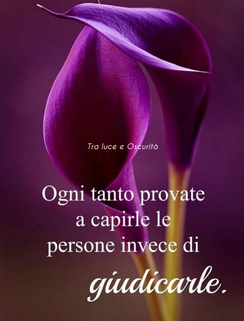 Ogni tanto provate a capirle le persone invece di giudicarle