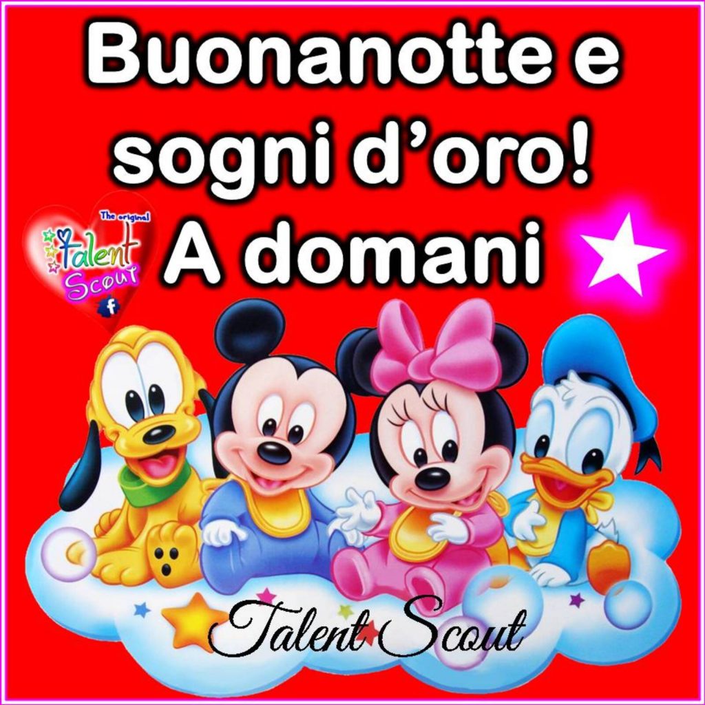 Buonanotte e Sogni d'oro! A domani