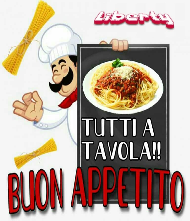 Tutti a tavola!! Buon appetito