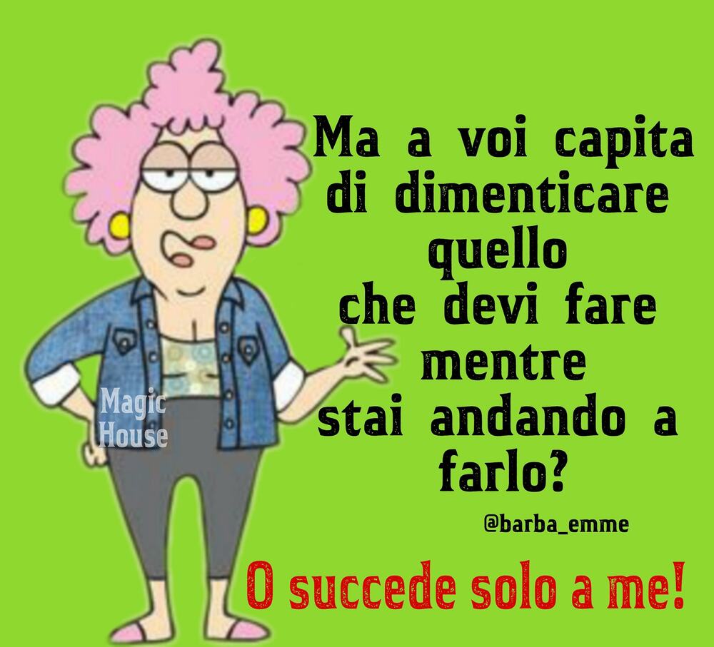 Ma a voi capita di dimenticare quello che devi fare mentre stai andando a farlo? O succede solo a me!