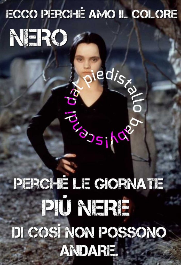 Ecco perché amo il colore Nero perché le giornate più nere di così non possono andare