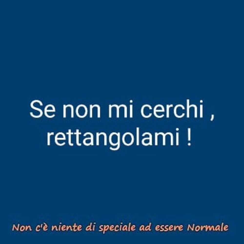 Se non mi cerchi, rettangolami!