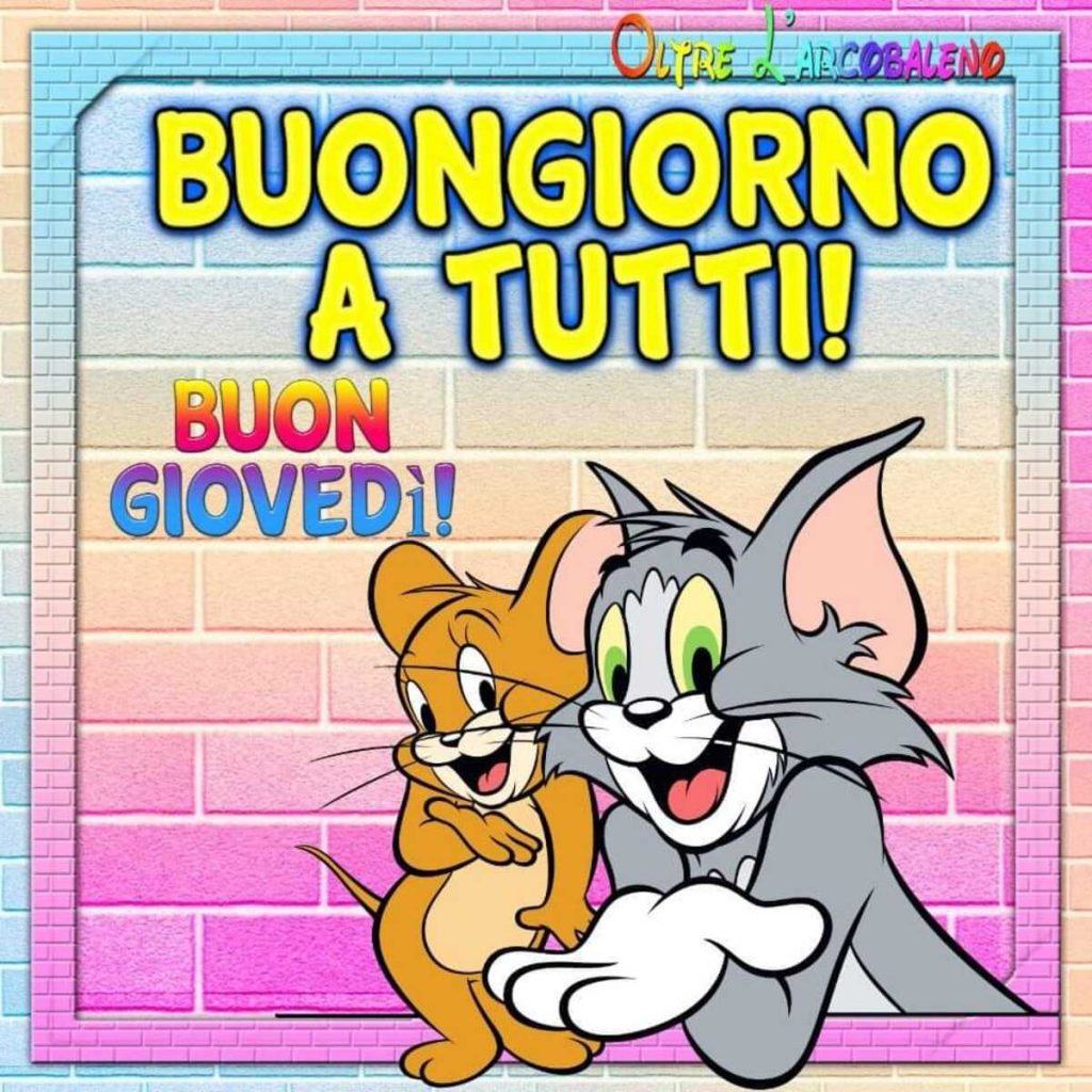 Buongiorno a tutti! Buon Giovedì!