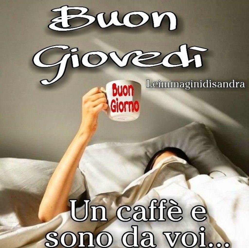 Buon giovedì un caffé e sono da voi...
