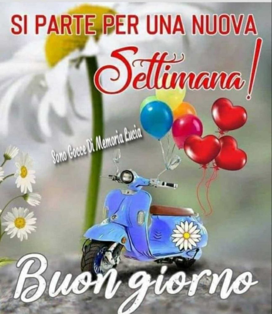 Si parte per una nuova settimana! Buongiorno