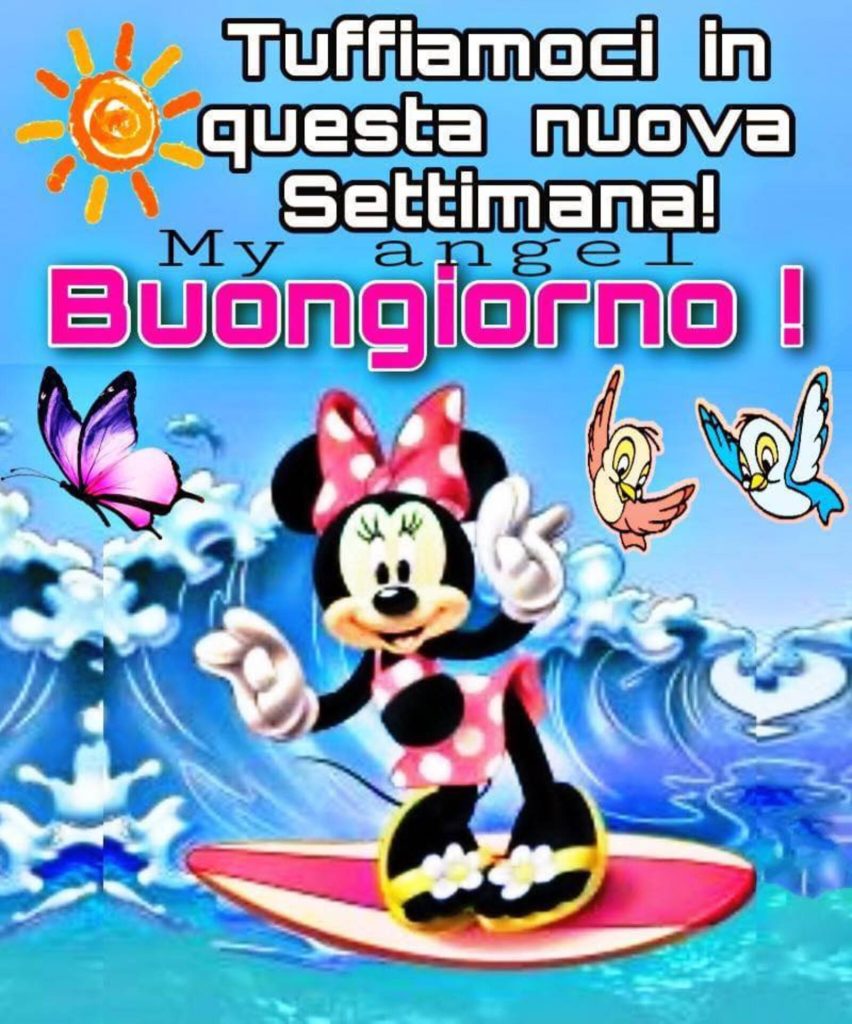 Tuffiamoci in questa nuova settimana! Buongiorno!