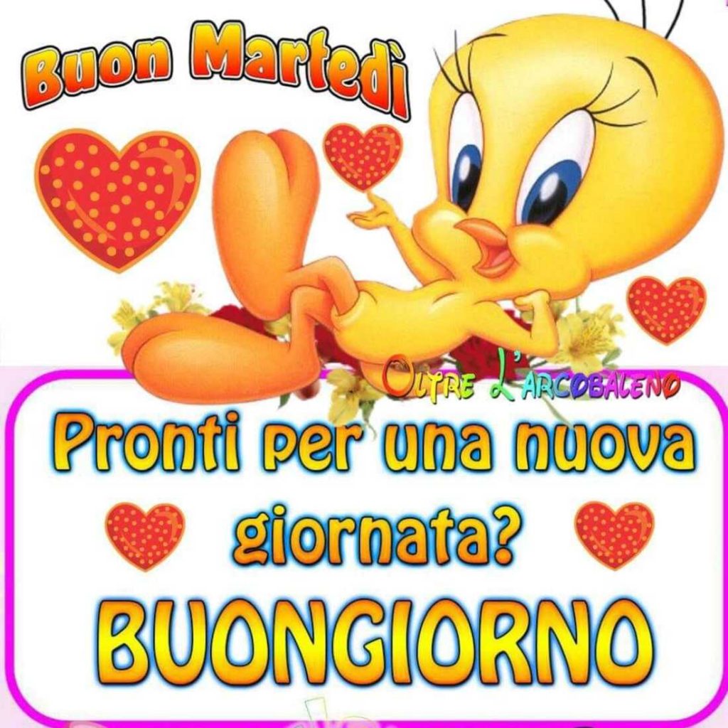 Buon Martedì pronti per una nuova giornata? Buongiorno