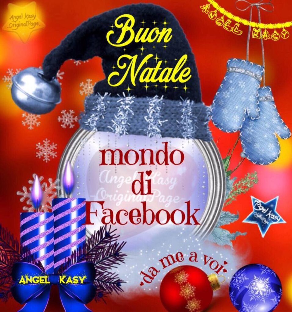 Buon Natale mondo di Facebook
