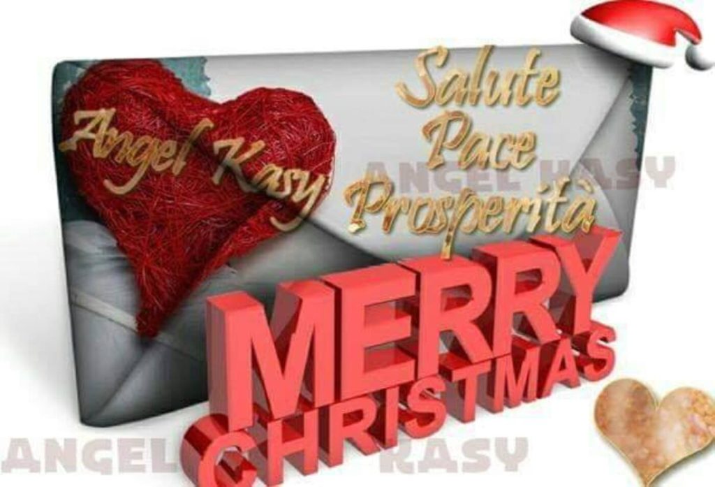 Salute Pace e Prosperità Merry Christmas