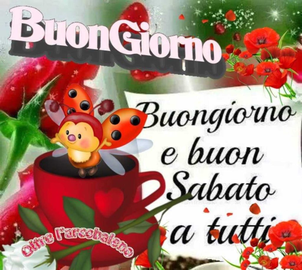 Buongiorno e buon sabato a tutti