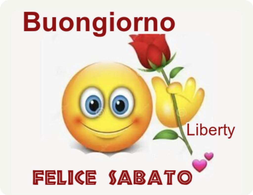 Buongiorno felice sabato