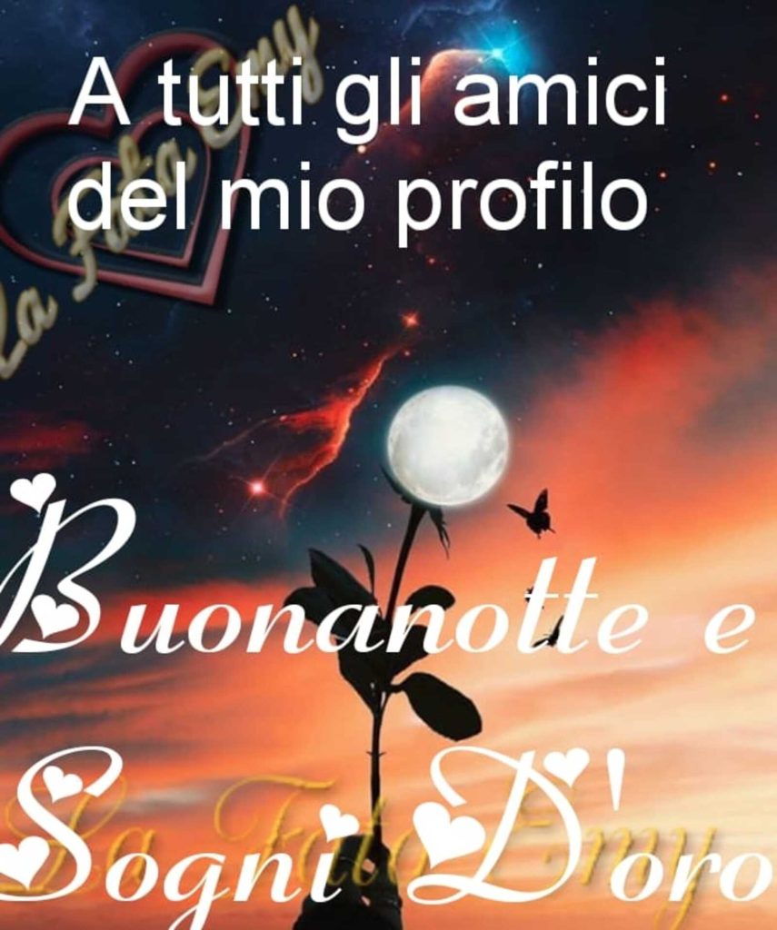 A tutti gli amici del mio profilo Buonanotte e sogni d'oro