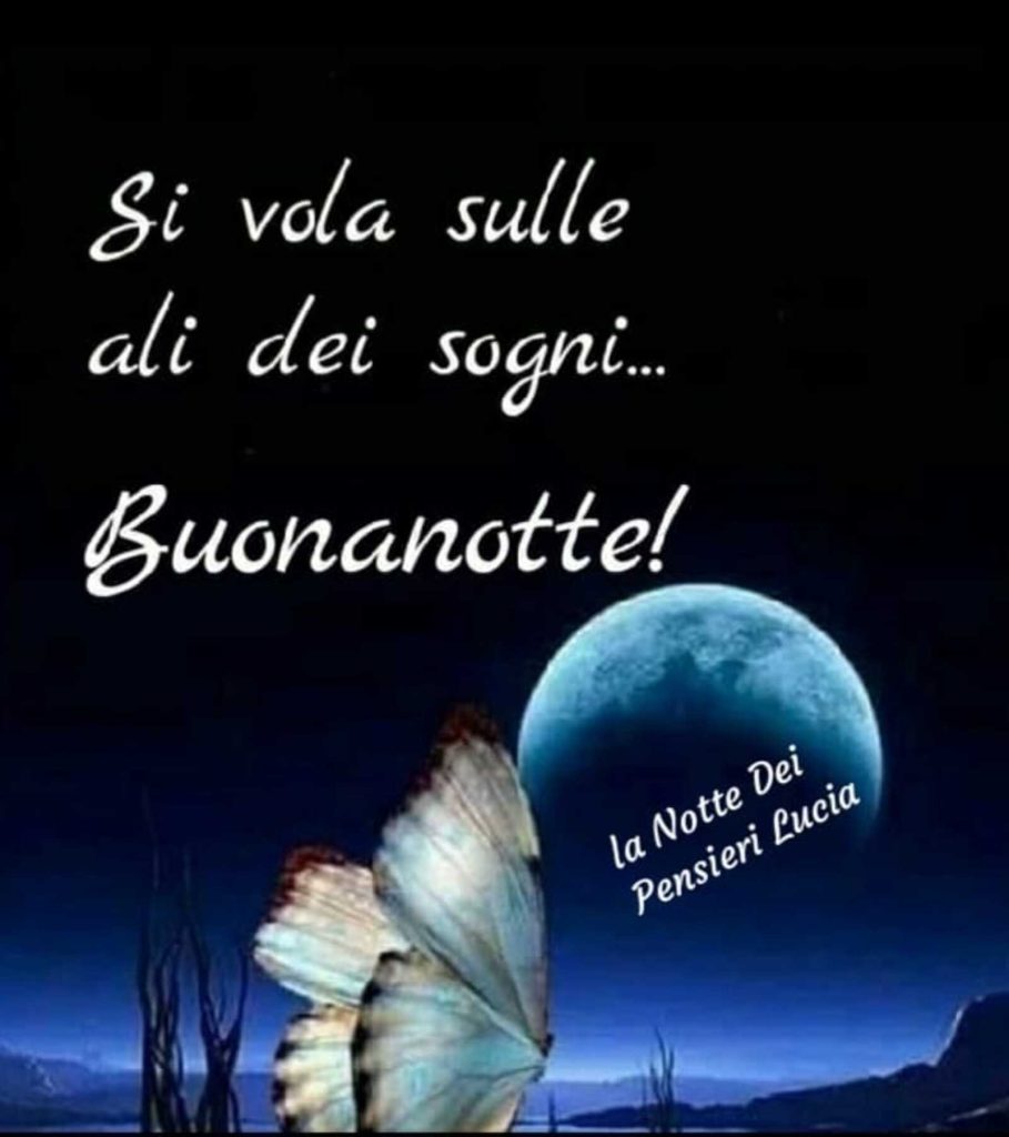 Si vola sulle ali dei sogni... Buonanotte!