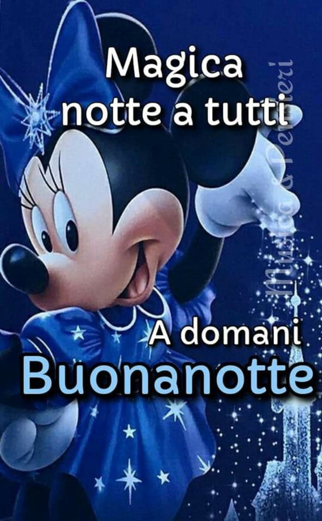 Magica notte a tutti a domani Buonanotte