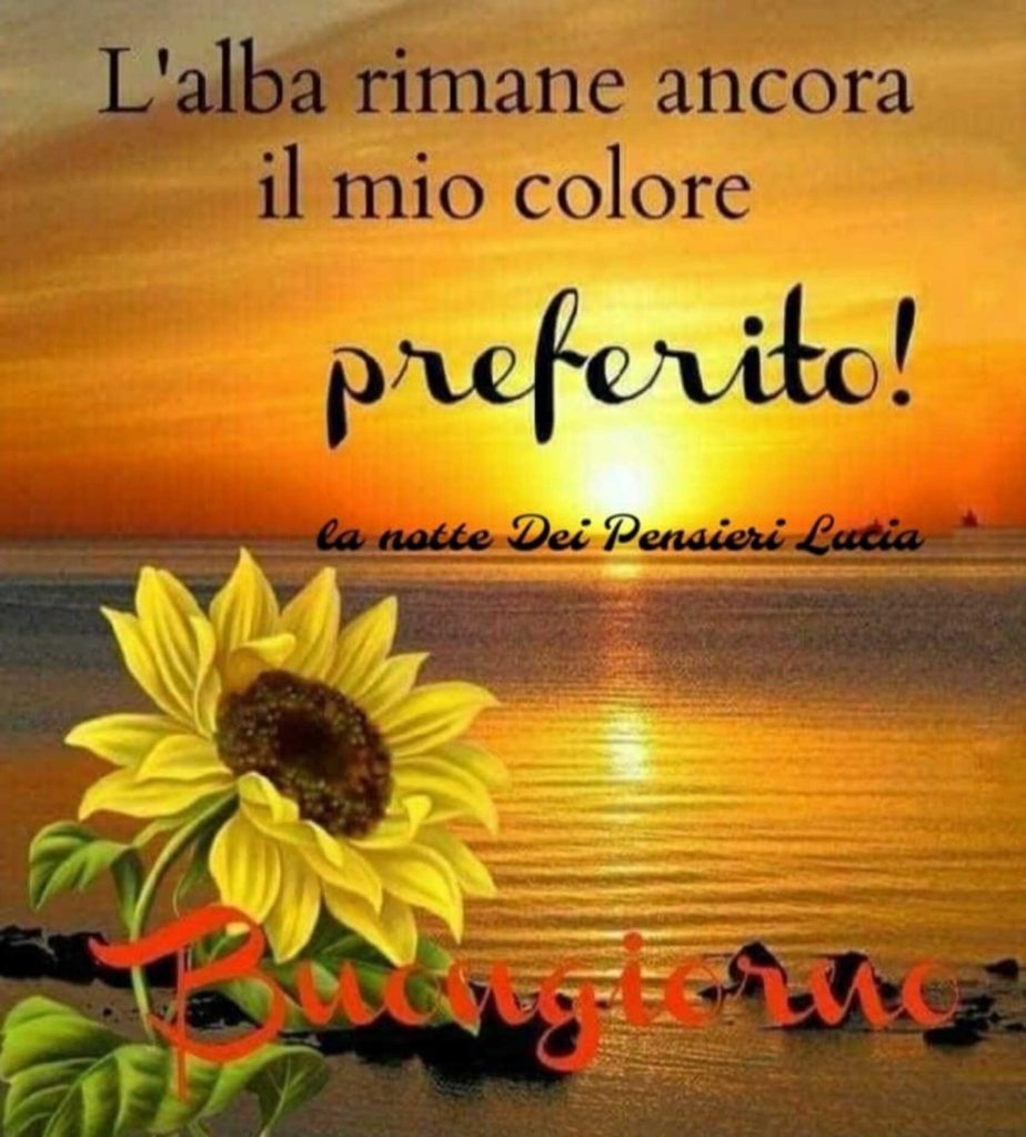 L'alba rimane ancora il mio colore preferito! Buongiorno