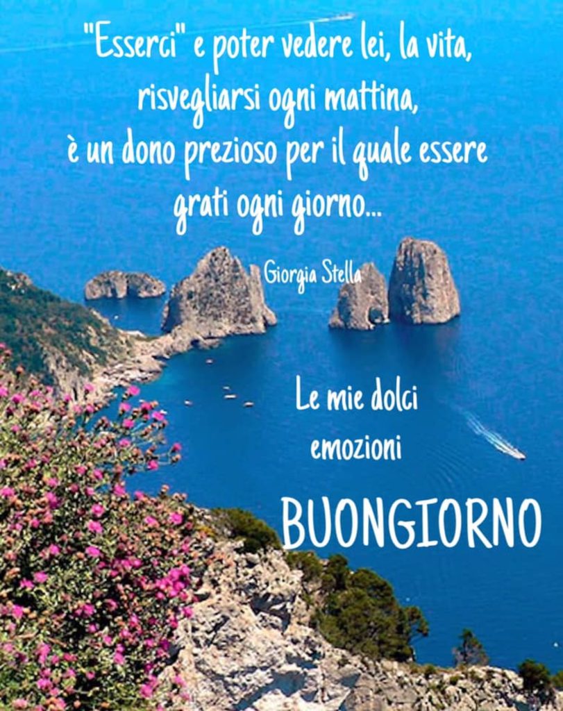 "Esserci"e poter vedere lei, la vita, risvegliarsi ogni mattina, è un dono prezioso per il quale essere grati ogni giorno... Buongiorno