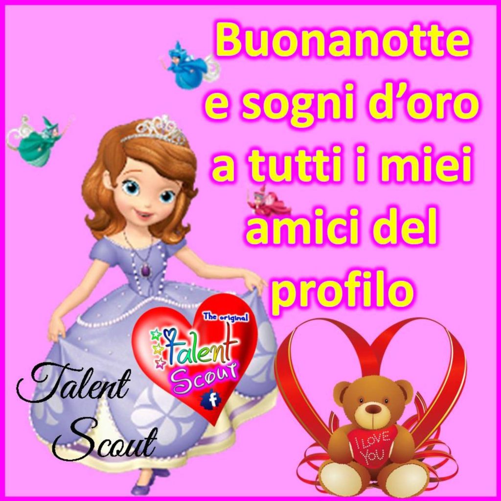 Buonanotte e sogni d'oro a tutti i miei amici del profilo