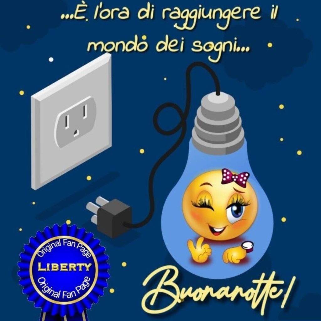 È l'ora di raggiungere il mondo dei sogni... Buonanotte