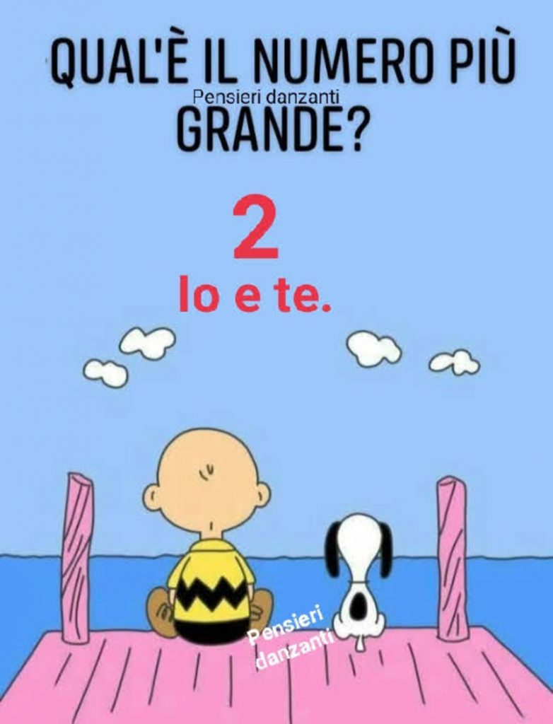 Qual é il numero più grande? 2 io e te