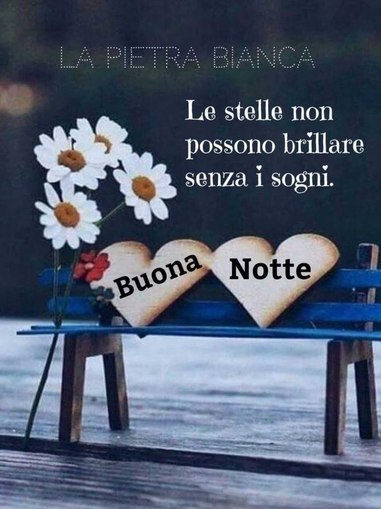 Le stelle non possono brillare senza i sogni Buona Notte