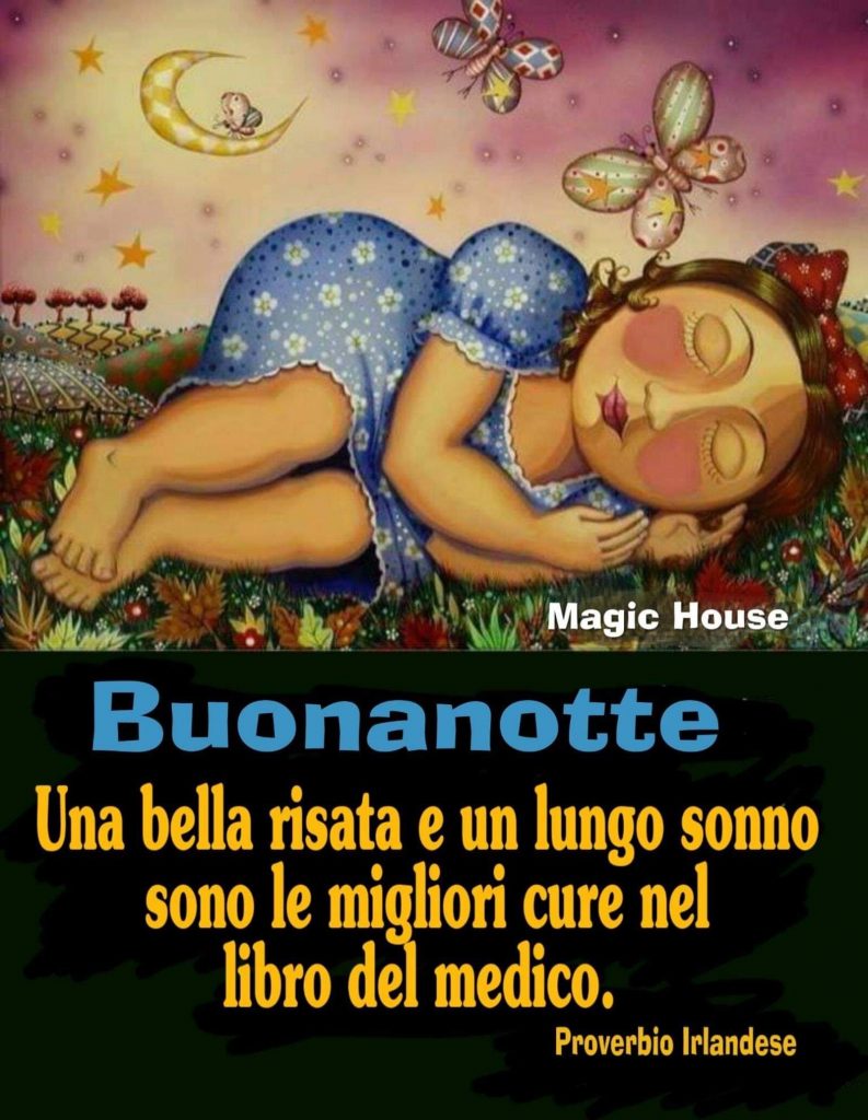 Buonanotte Una bella risata e un lungo sonno sono le migliori cure nel libro del medico