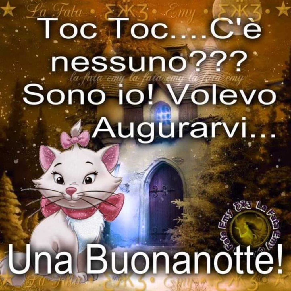 Toc Toc...C'è nessuno??? Sono io! Volevo Augurarvi... una buonanotte!
