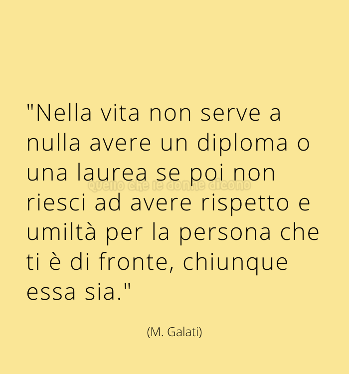 "Se sei salito a bordo del treno sbagliato, non ti serve a molto correre lungo il corridoio nella direzione opposta" 