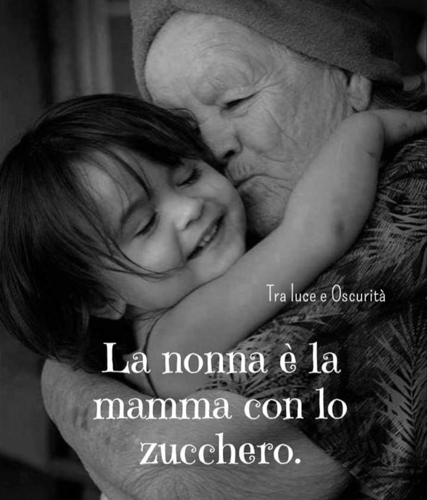 La nonna è la mamma con lo zucchero