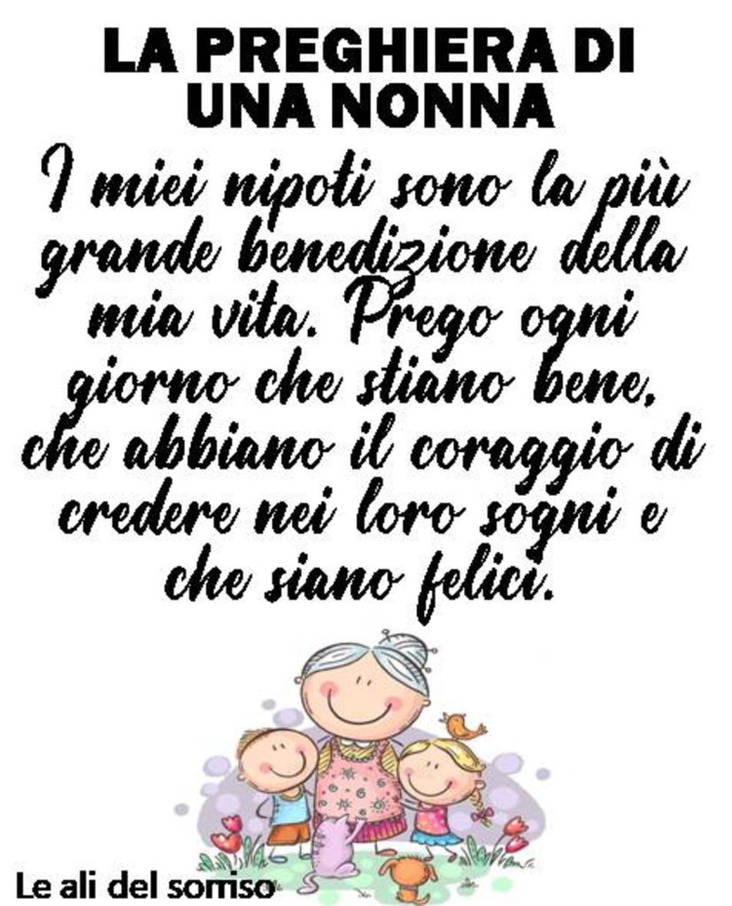 La preghiera di una nonna