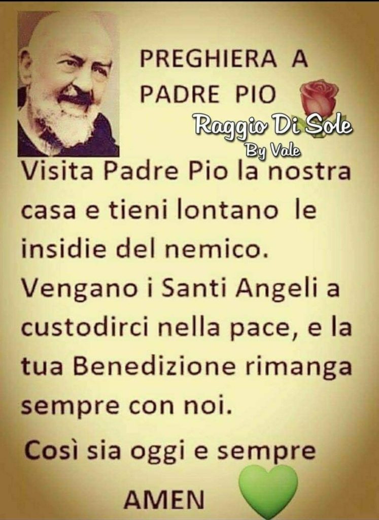 Preghiera a Padre Pio