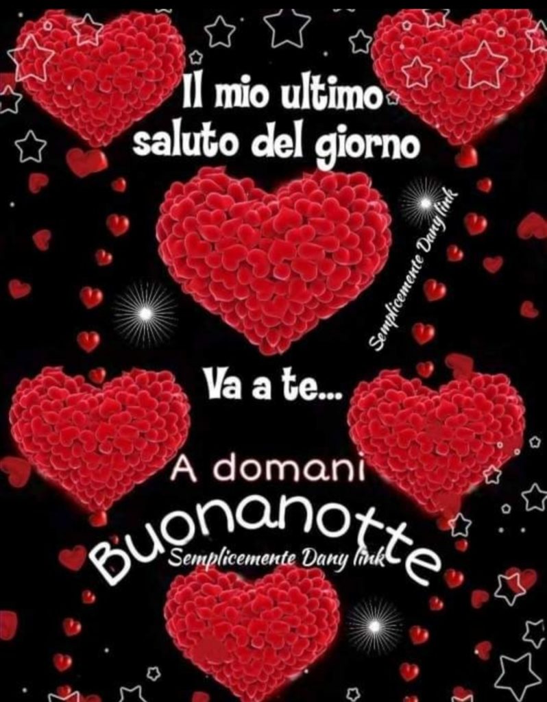 Il mio ultimo saluto del giorno va a te... a domani Buonanotte
