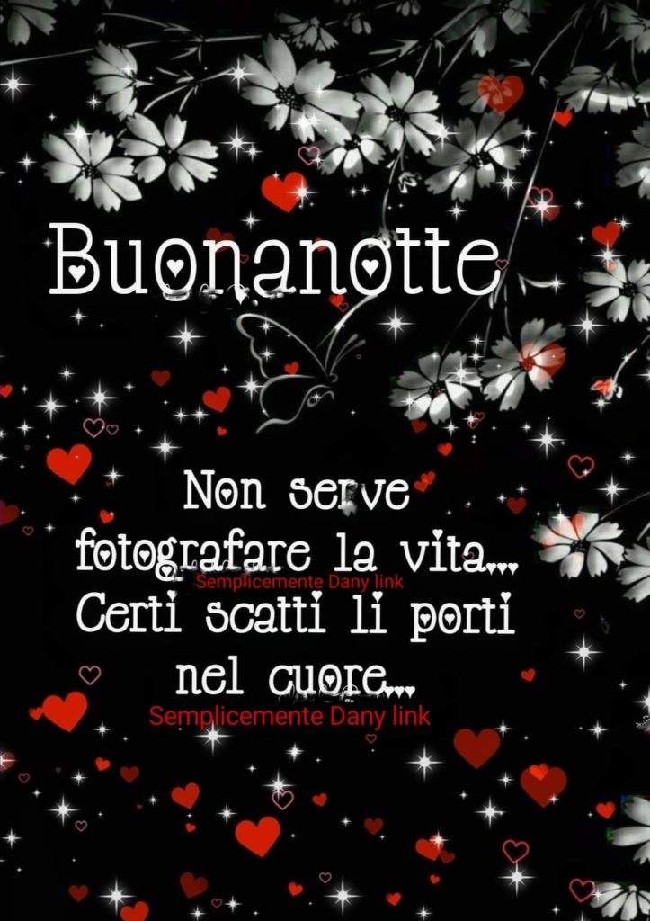 Buonanotte non serve fotografare la vita... certi scatti li porti nel cuore