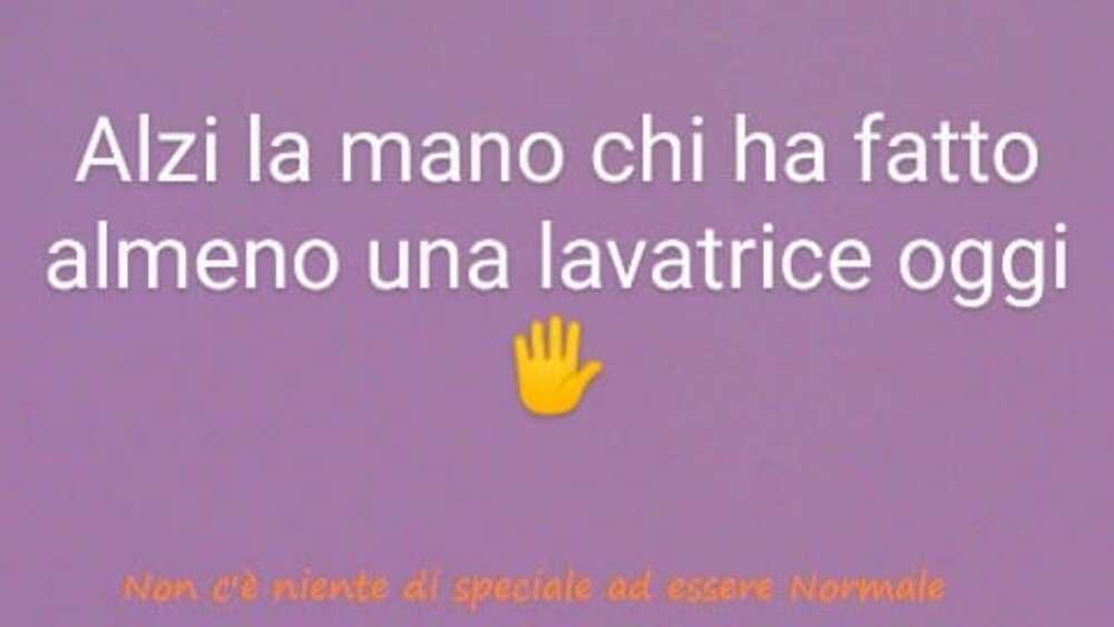 Alzi la mano chi ha fatto almeno una lavatrice oggi