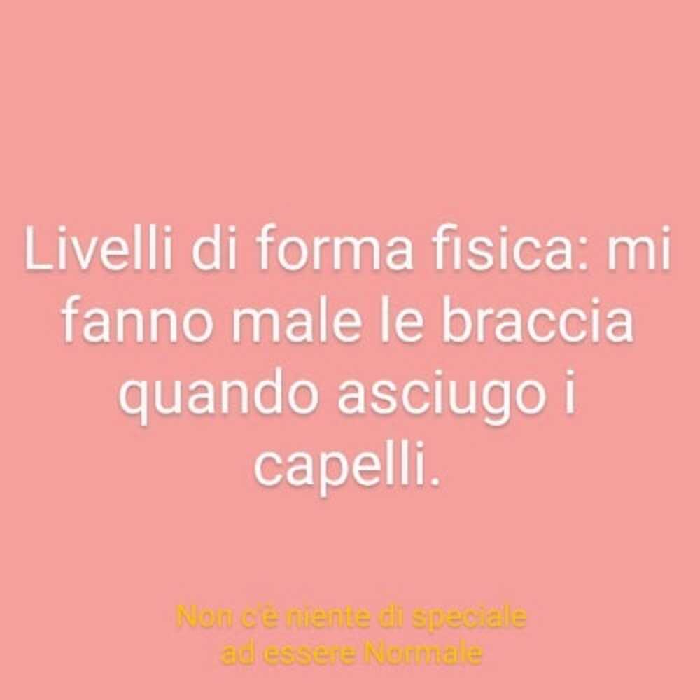 Livelli di forma fisica: mi fanno male le braccia quando asciugo i capelli