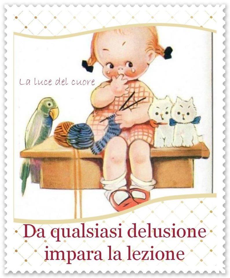 Da qualsiasi delusione impara la lezione