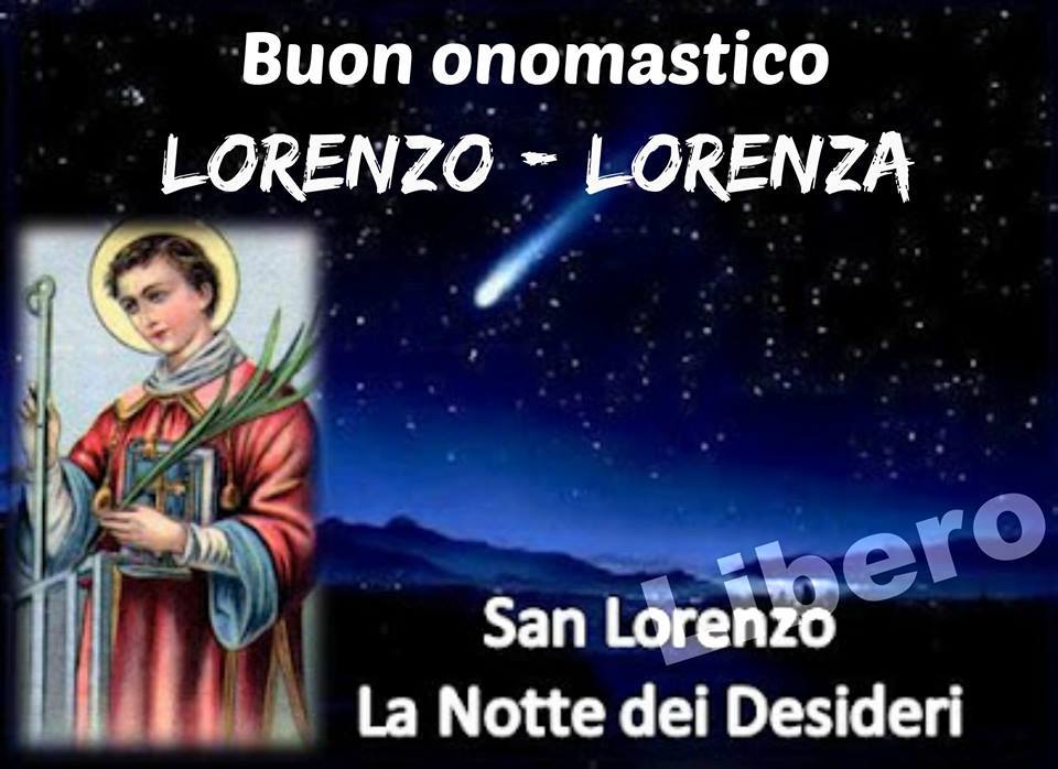 Buon onomastico Lorenzo - Lorenza