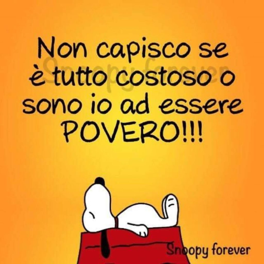 Non capisco se è tutto costoso o sono io ad essere POVERO!!!