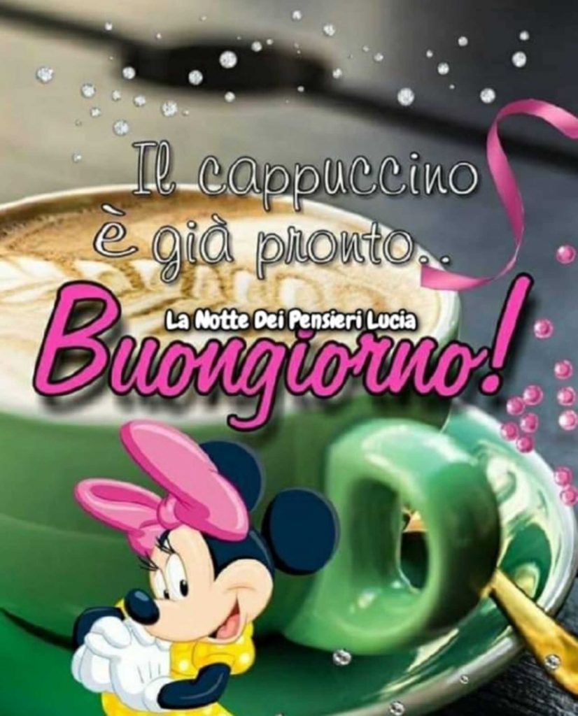 Il cappuccino è già pronto.. Buongiorno!